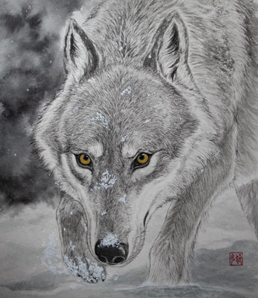 KrisKou個展　旅立ち- Call of the Wild -