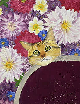 菊池麻美個展 -猫鳥どり-